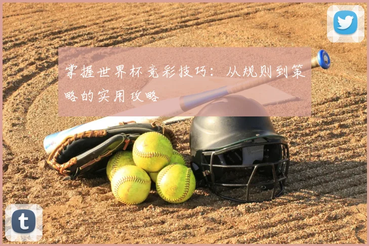 掌握世界杯竞彩技巧:从规则到策略的实用攻略